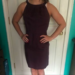 Linen purple dress